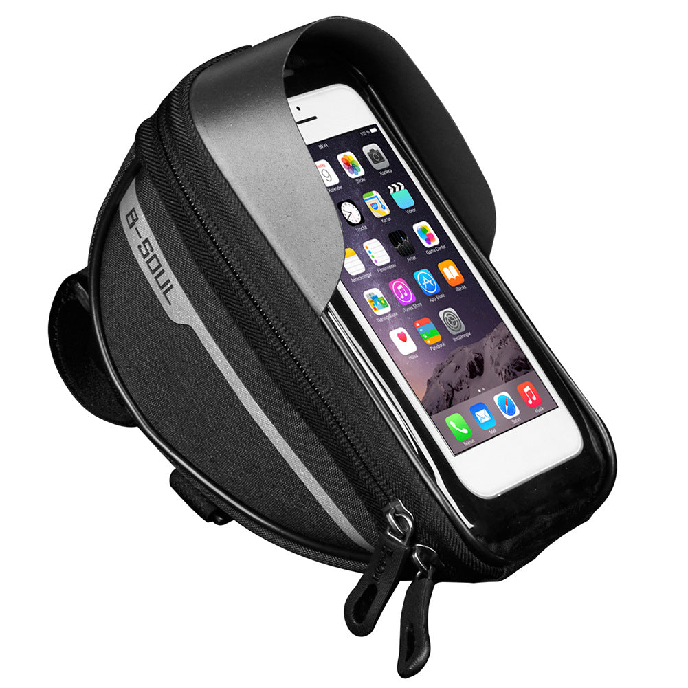 Waterproof Bicycle Phone Bag With Sun Visor And Touchscreen Window