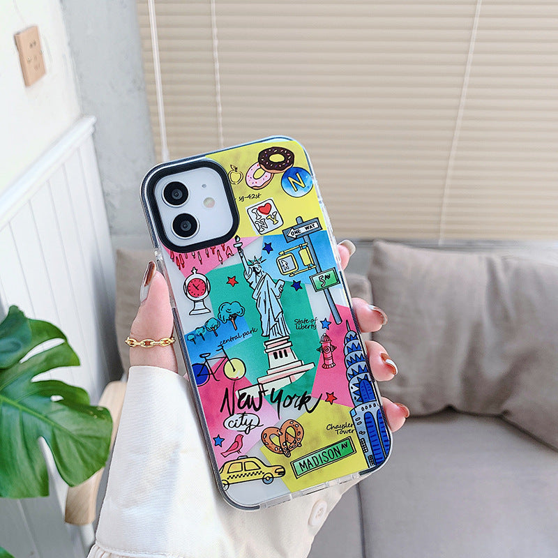 Travel?Label Aesthetic TPU Phone Case For iPhone Models