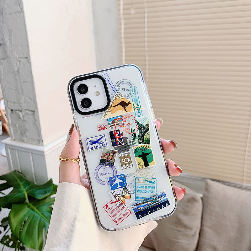 Travel?Label Aesthetic TPU Phone Case For iPhone Models