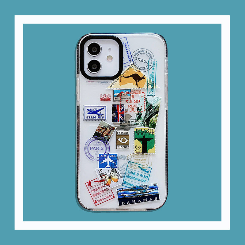 Travel?Label Aesthetic TPU Phone Case For iPhone Models