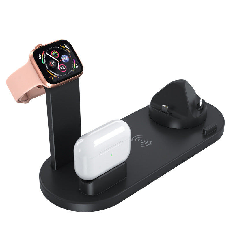Three?in?One Wireless Charging Stand For Phone, Watch, and Earbuds