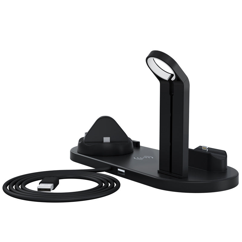 Three?in?One Wireless Charging Stand For Phone, Watch, and Earbuds