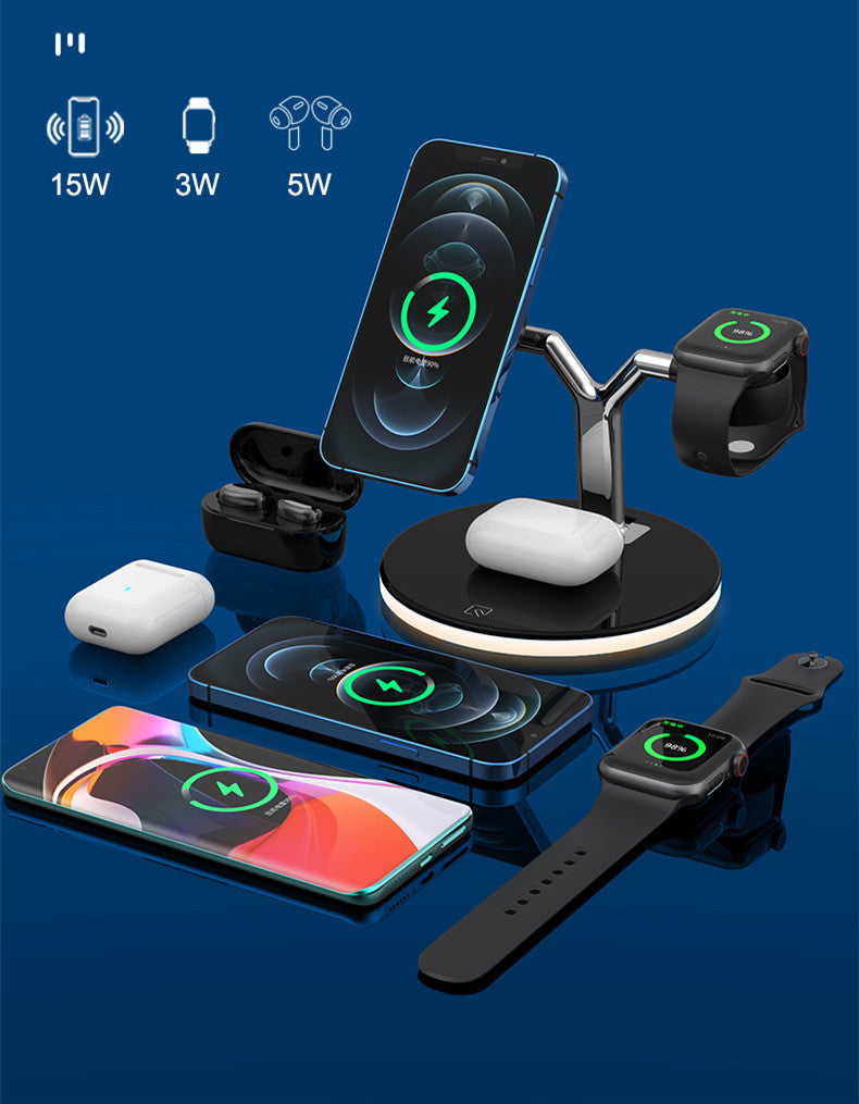 3?in?1 Magnetic Wireless Charging Dock For Phone, Watch, Earbuds