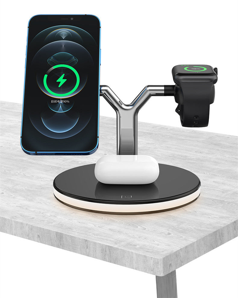 3?in?1 Magnetic Wireless Charging Dock For Phone, Watch, Earbuds