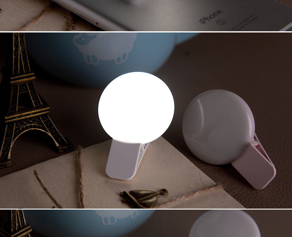Round LED Selfie Fill Light For Makeup And Low?Light Photography
