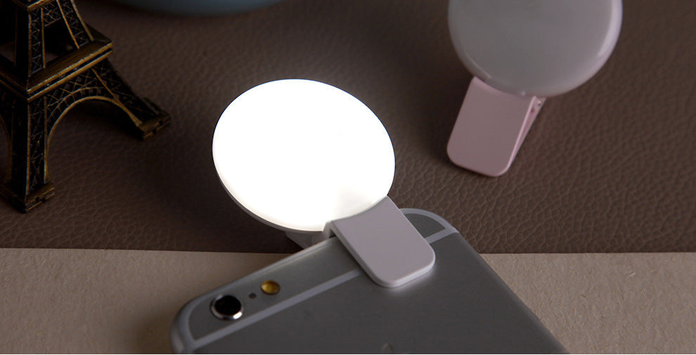 Round LED Selfie Fill Light For Makeup And Low?Light Photography