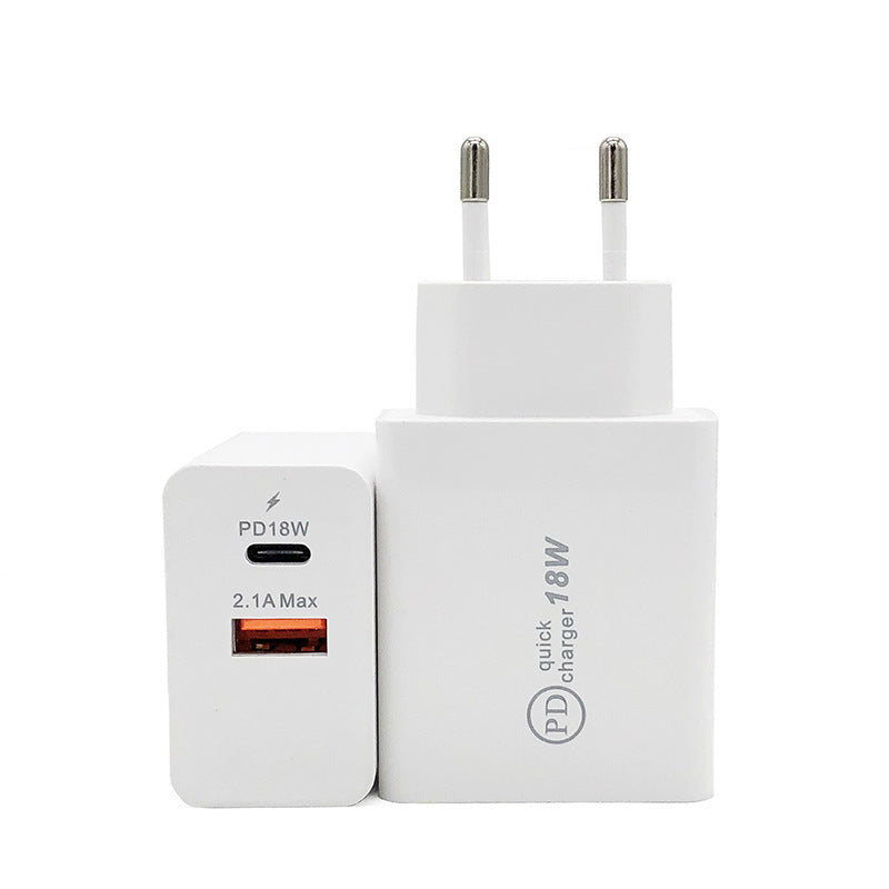 18W USB?C PD Fast Charging Wall Adapter For Universal Devices
