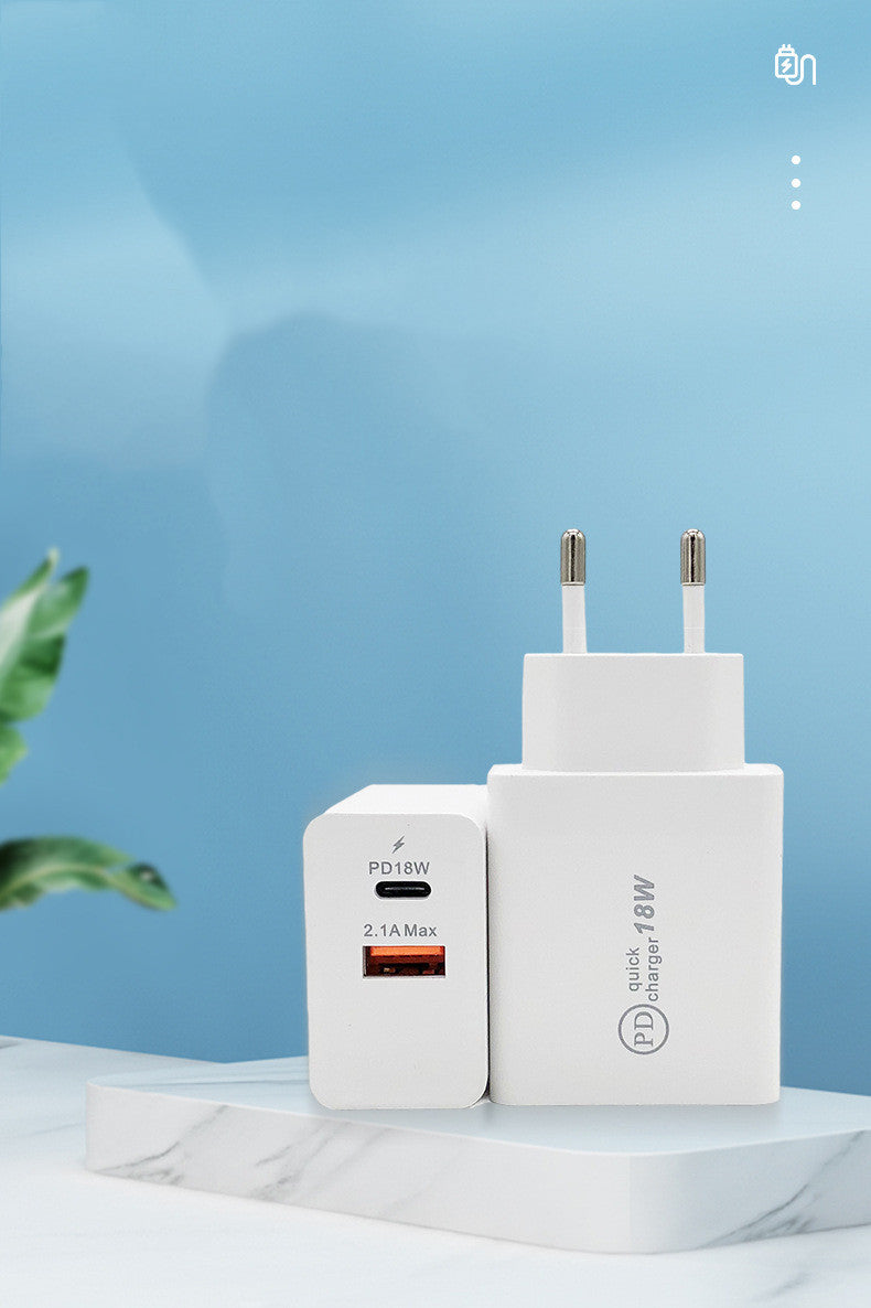 18W USB?C PD Fast Charging Wall Adapter For Universal Devices