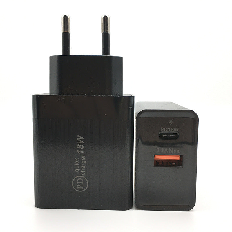 18W USB?C PD Fast Charging Wall Adapter For Universal Devices
