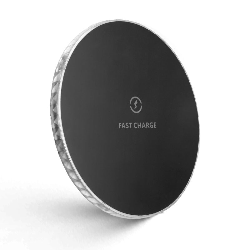 10W Round Wireless Charging Pad With LED Indicator Light