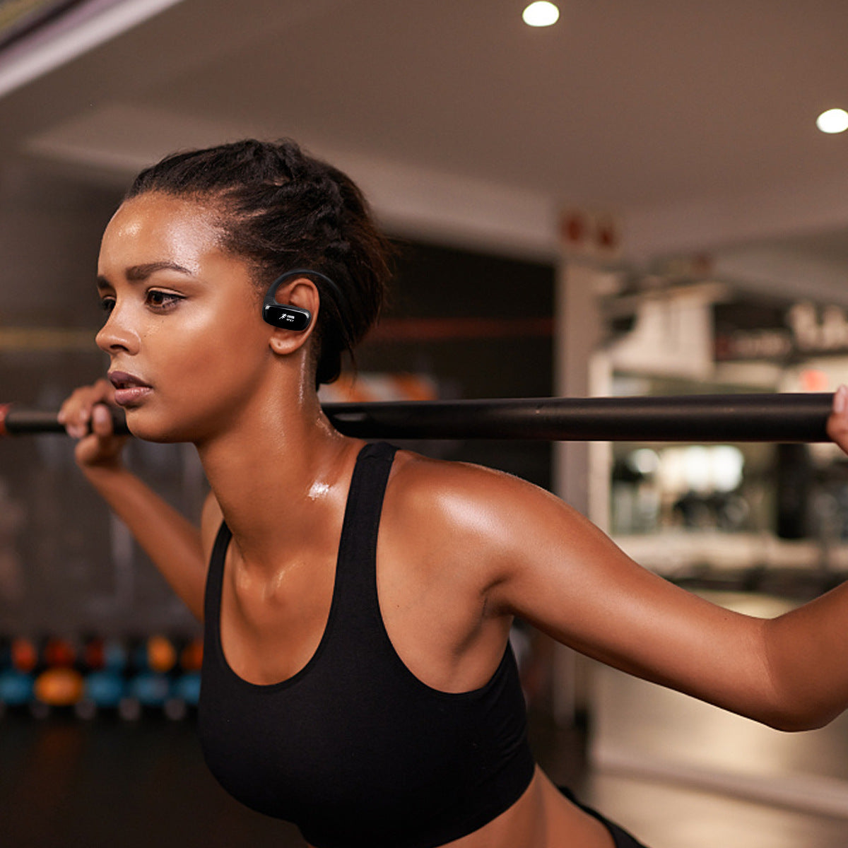 Wireless Hanging Ear Bluetooth Headset With Waterproof Stereo Sound