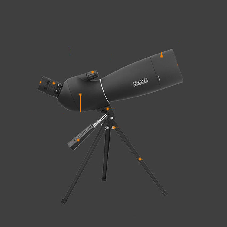 High?Power 25?75X70 Military?Grade Monocular Telescope With Phone Adapter
