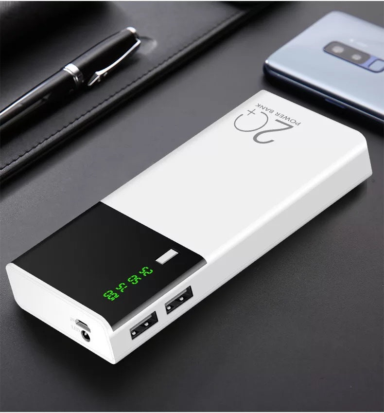20000mAh High?Capacity Portable Power Bank With Durable Plastic Shell