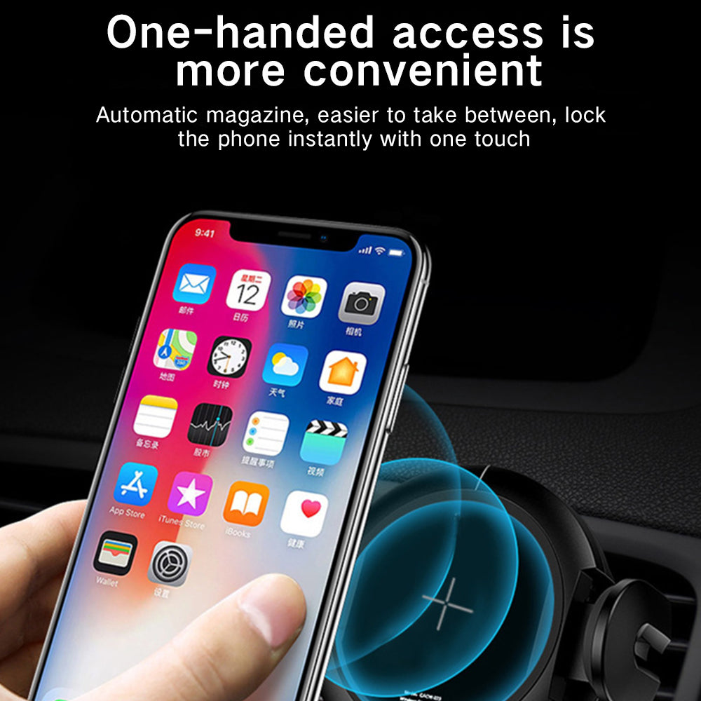 Magnetic Air?Vent Car Phone Holder With Wireless Charging Option