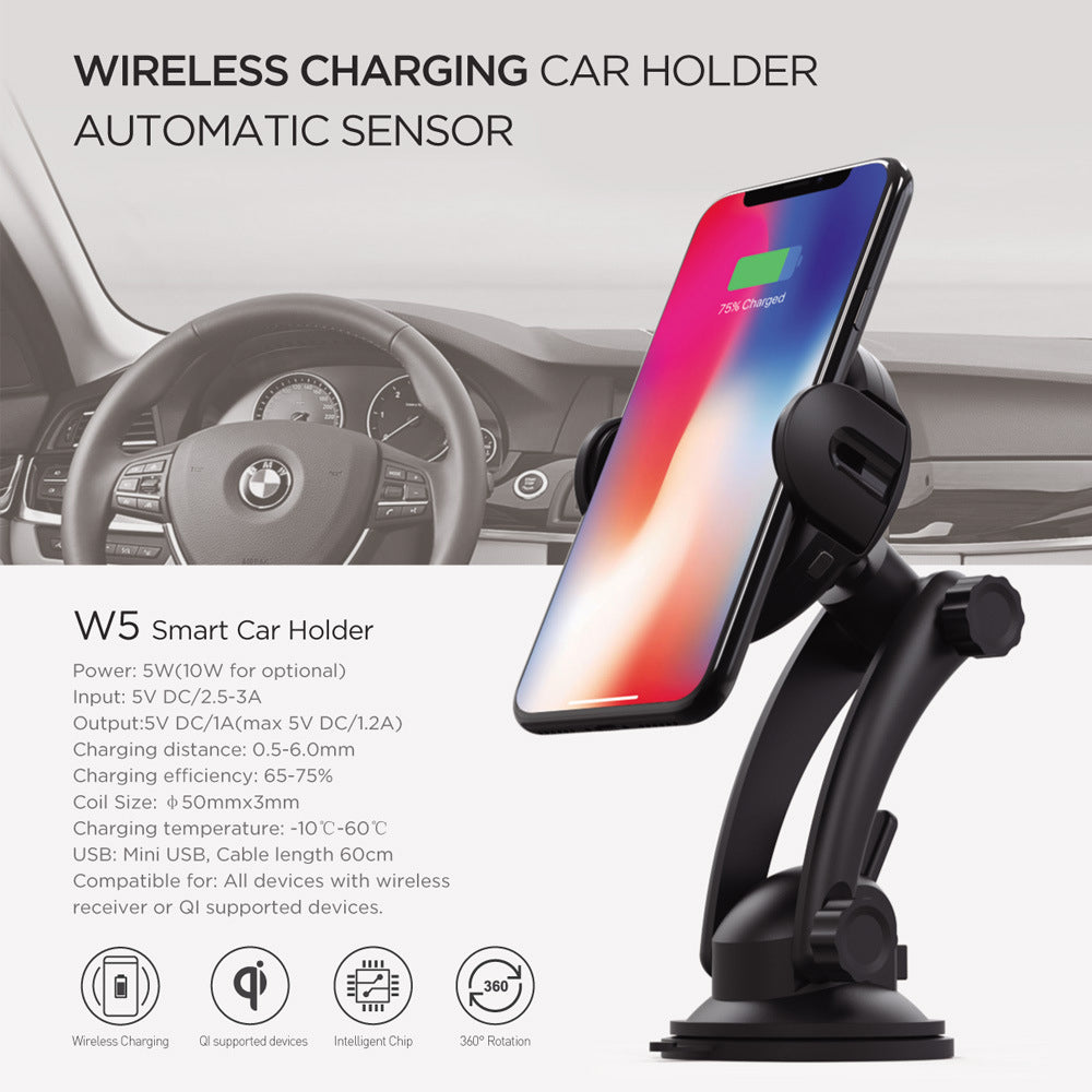 Magnetic Air?Vent Car Phone Holder With Wireless Charging Option