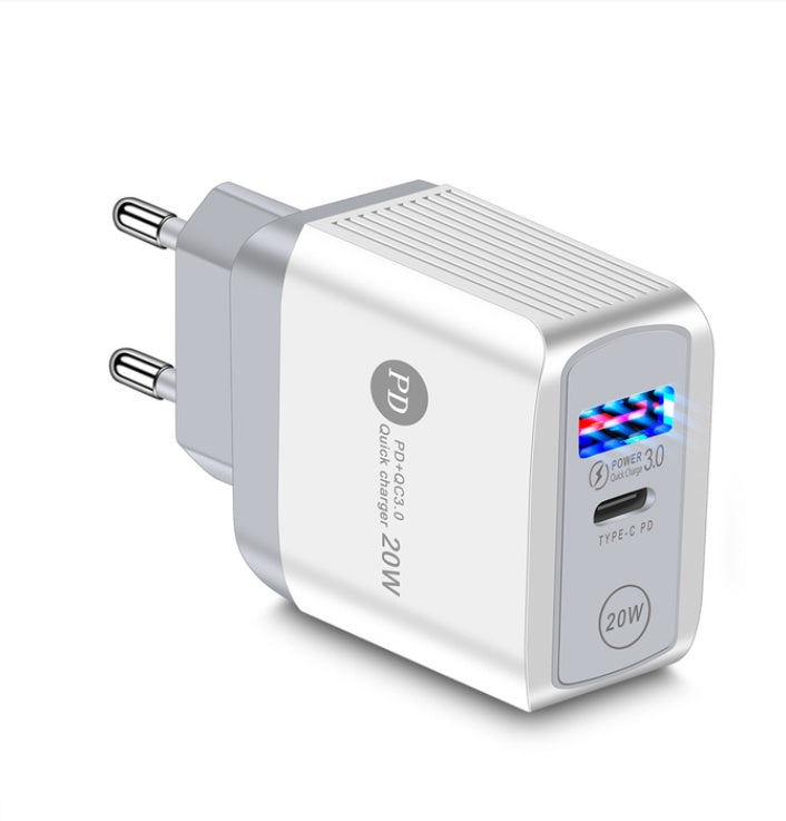 20W PD Fast Charger With QC3.0 USB And Indicator Function