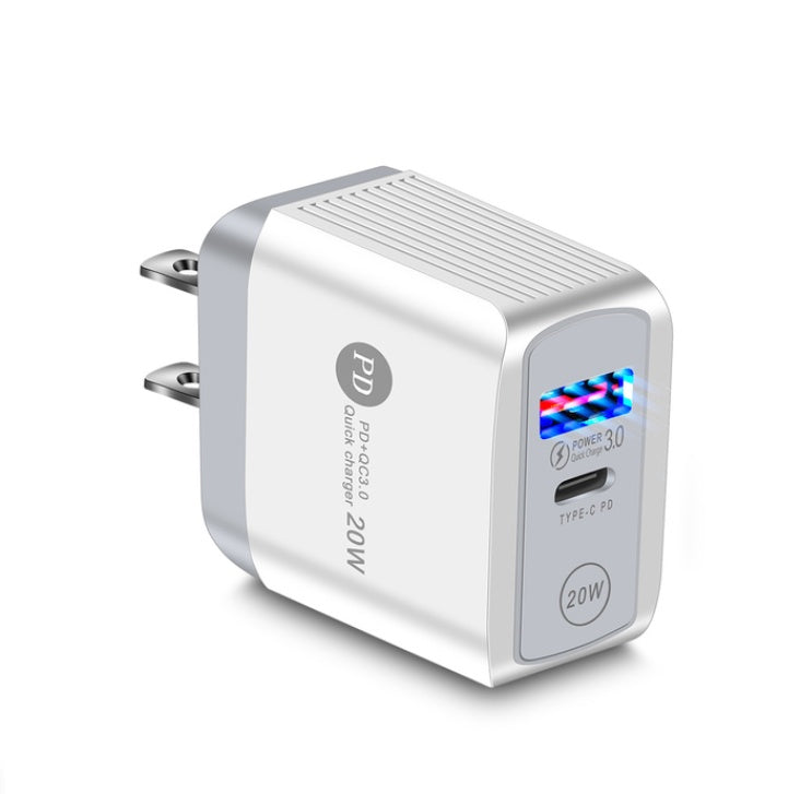 20W PD Fast Charger With QC3.0 USB And Indicator Function