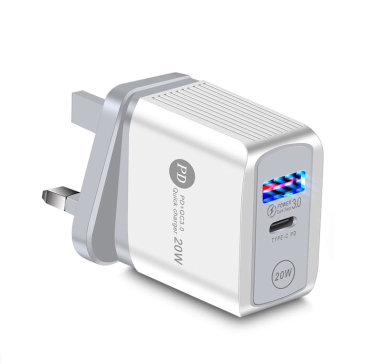 20W PD Fast Charger With QC3.0 USB And Indicator Function