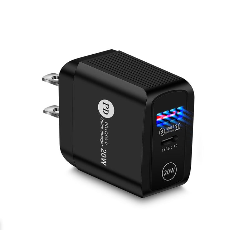 20W PD Fast Charger With QC3.0 USB And Indicator Function