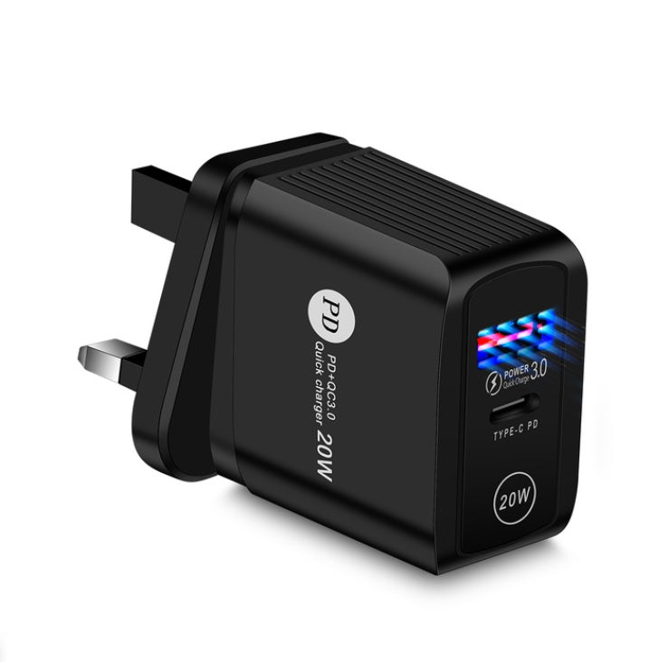 20W PD Fast Charger With QC3.0 USB And Indicator Function