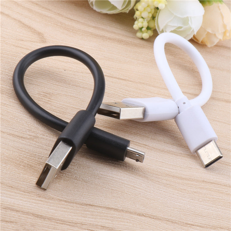 Short 15cm Fast Charging Micro USB And Type C Cable