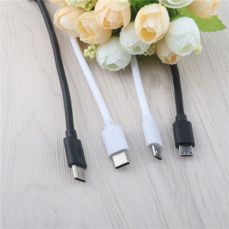 Short 15cm Fast Charging Micro USB And Type C Cable