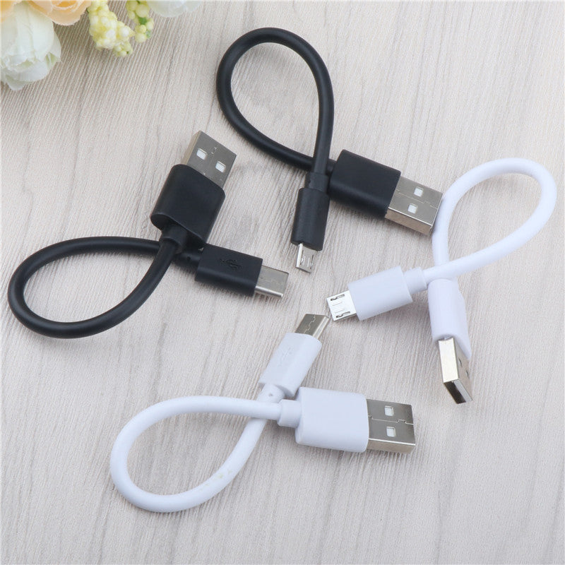 Short 15cm Fast Charging Micro USB And Type C Cable