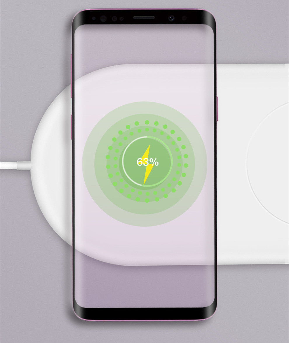 Dual?Device Wireless Charging Pad For Fast Charging Two Phones Simultaneously
