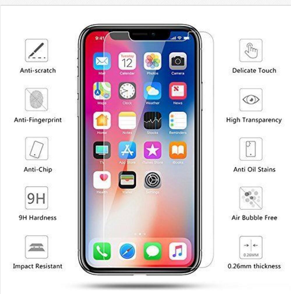HD Tempered Glass Screen Protector For iPhone 6–12 Series