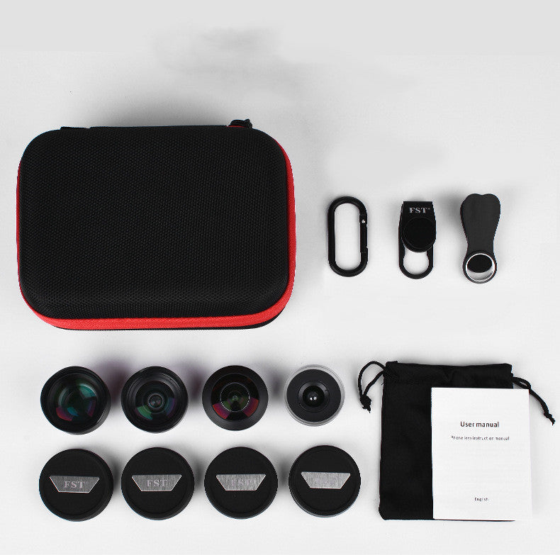 High?End Multi?Lens Mobile Photography Kit With Wide, Macro, Fisheye Options