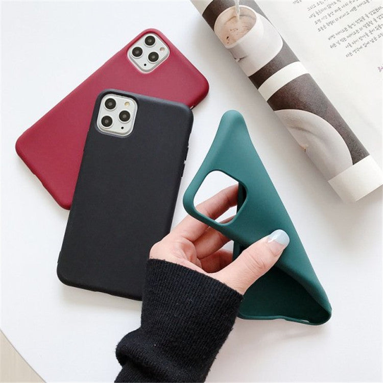 Frosted Soft TPU Simple Protective Case For iPhone Models