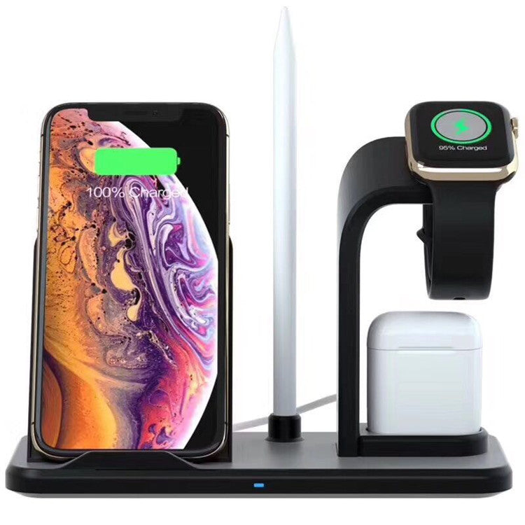 Multi?Device Wireless Charging Bracket With USB Output and Indicator Light