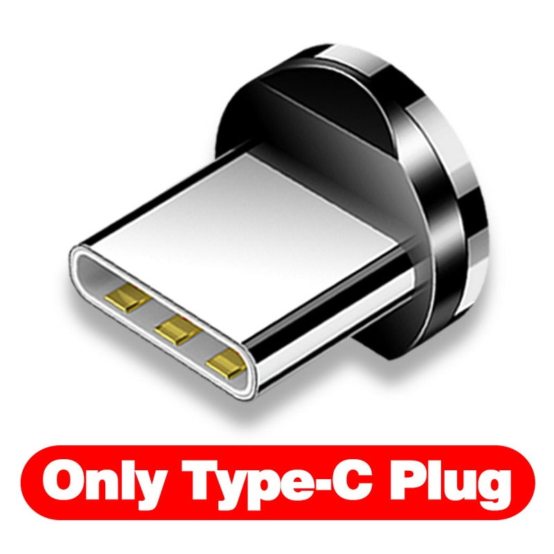 Magnetic Fast?Charging Cable With Swappable Micro?USB, Lightning, Type?C Heads