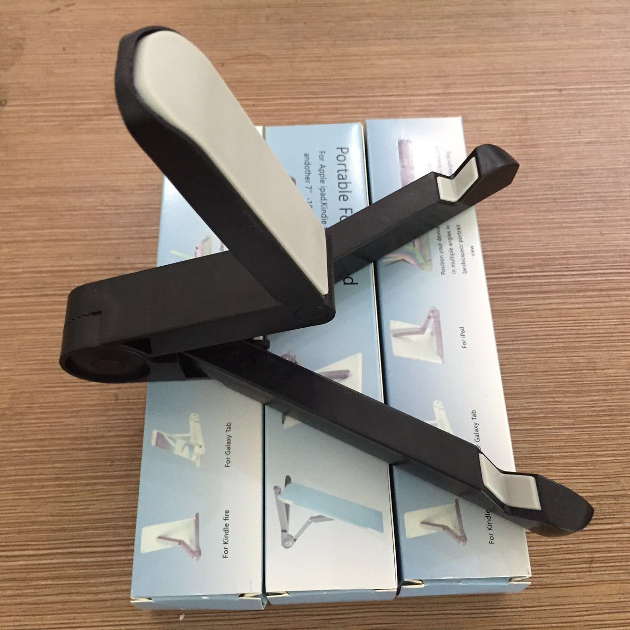 Lightweight Foldable Multi?Angle Tablet and Phone Stand For Desk Use