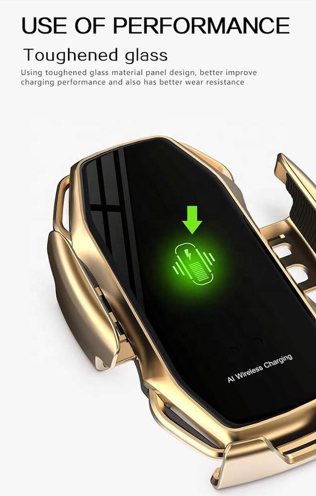 10W Wireless Car Charger With Secure Mounting and Fast Charging