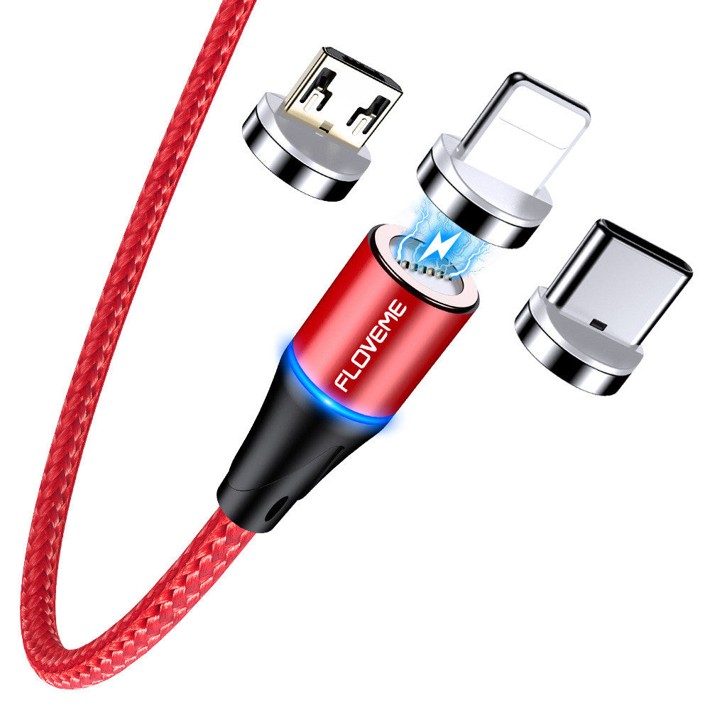 Magnetic Fast Charging Cable With LED Indicator For Multiple Devices