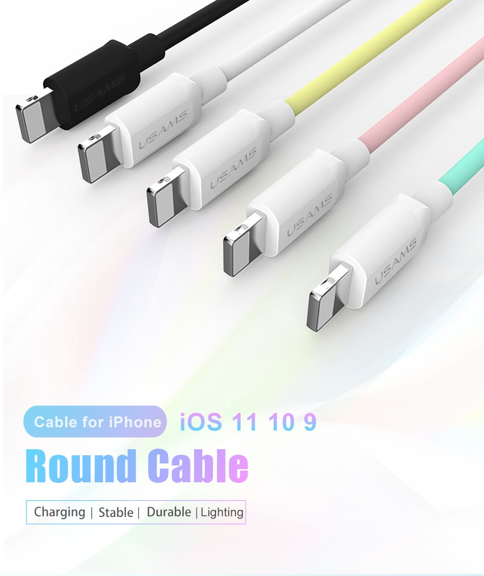 Fast Charging USB To Lightning Cable For iPhone And iPad Models
