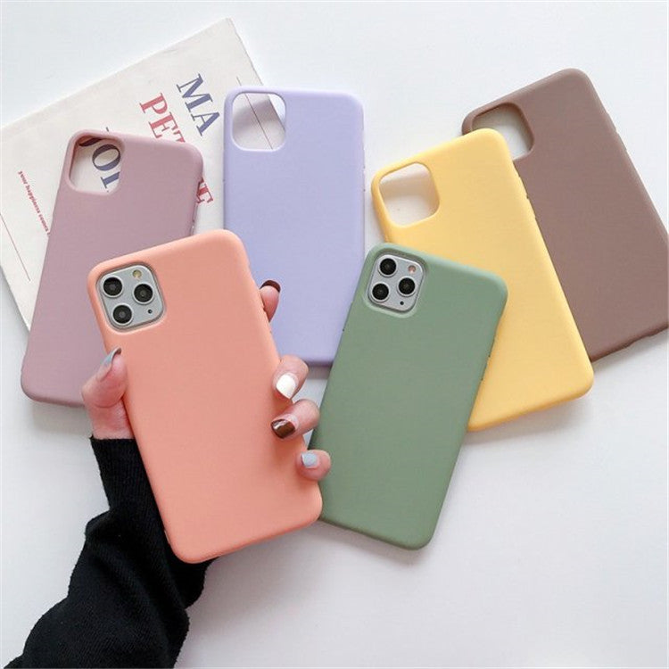 Frosted Soft TPU Simple Protective Case For iPhone Models