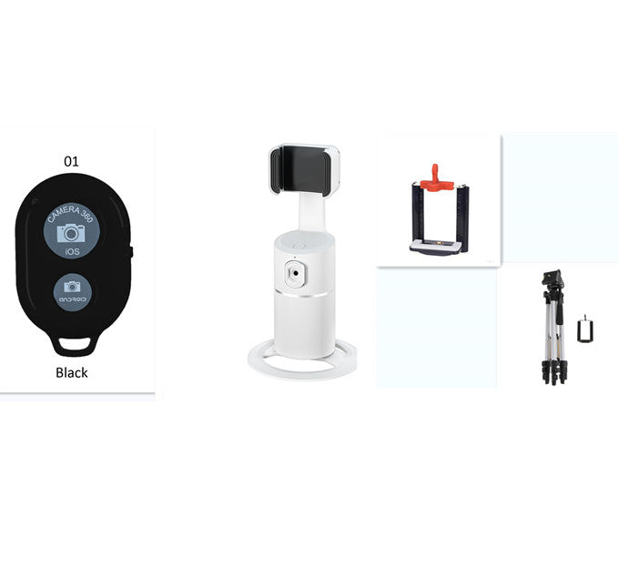 AI Face?Tracking 360° Rotating Phone Stand For Live Streaming