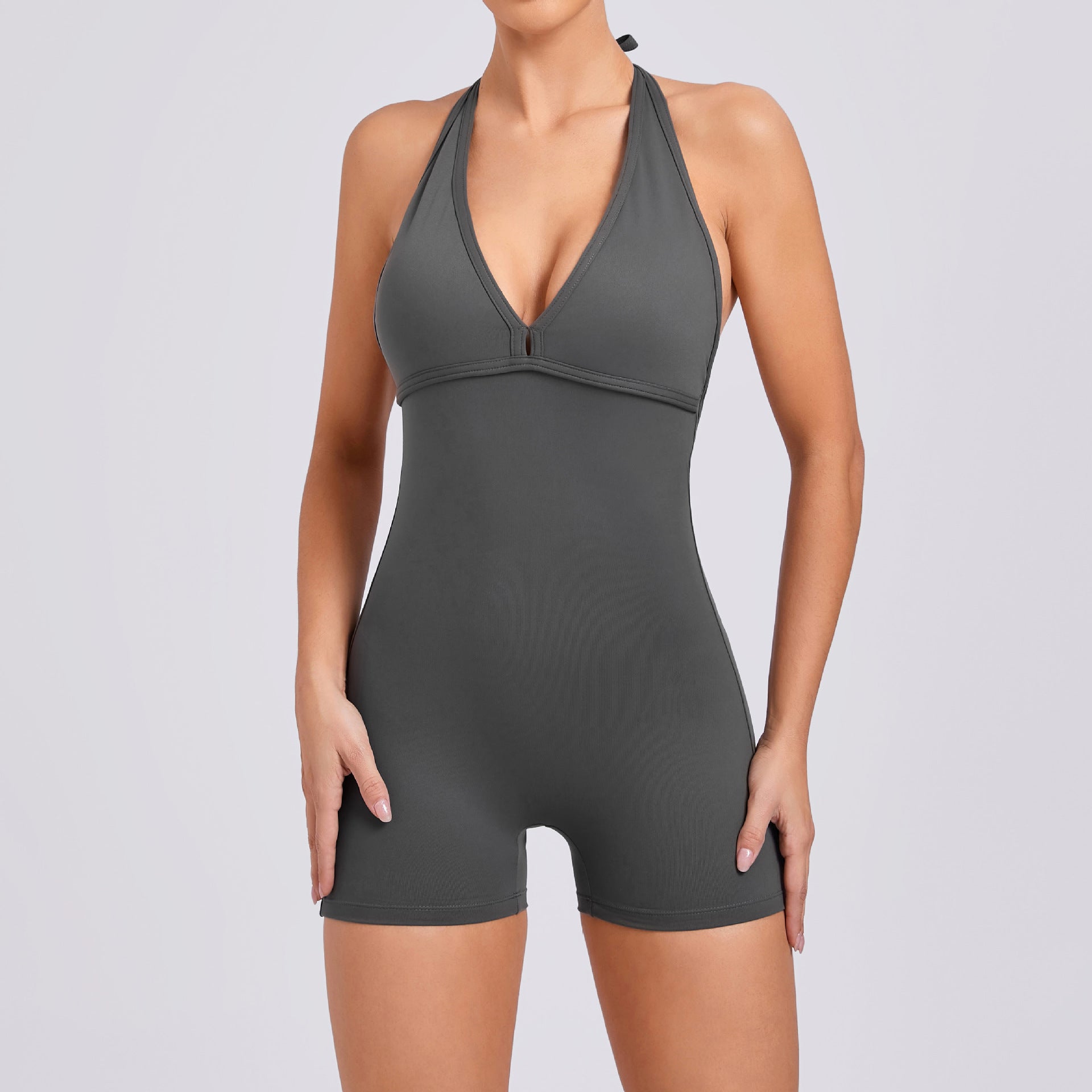 Women's Sculpting Yoga Jumpsuit With Peach-Lift Back Design