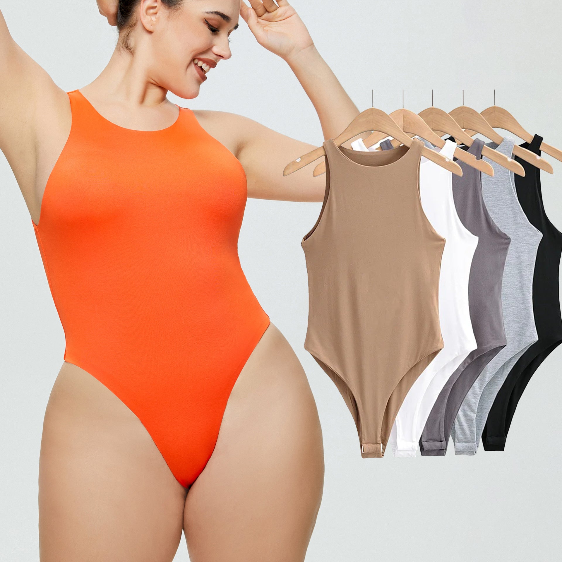 Slim Fit Hot Girl Jumpsuit With Quarter Sleeves And High Waist