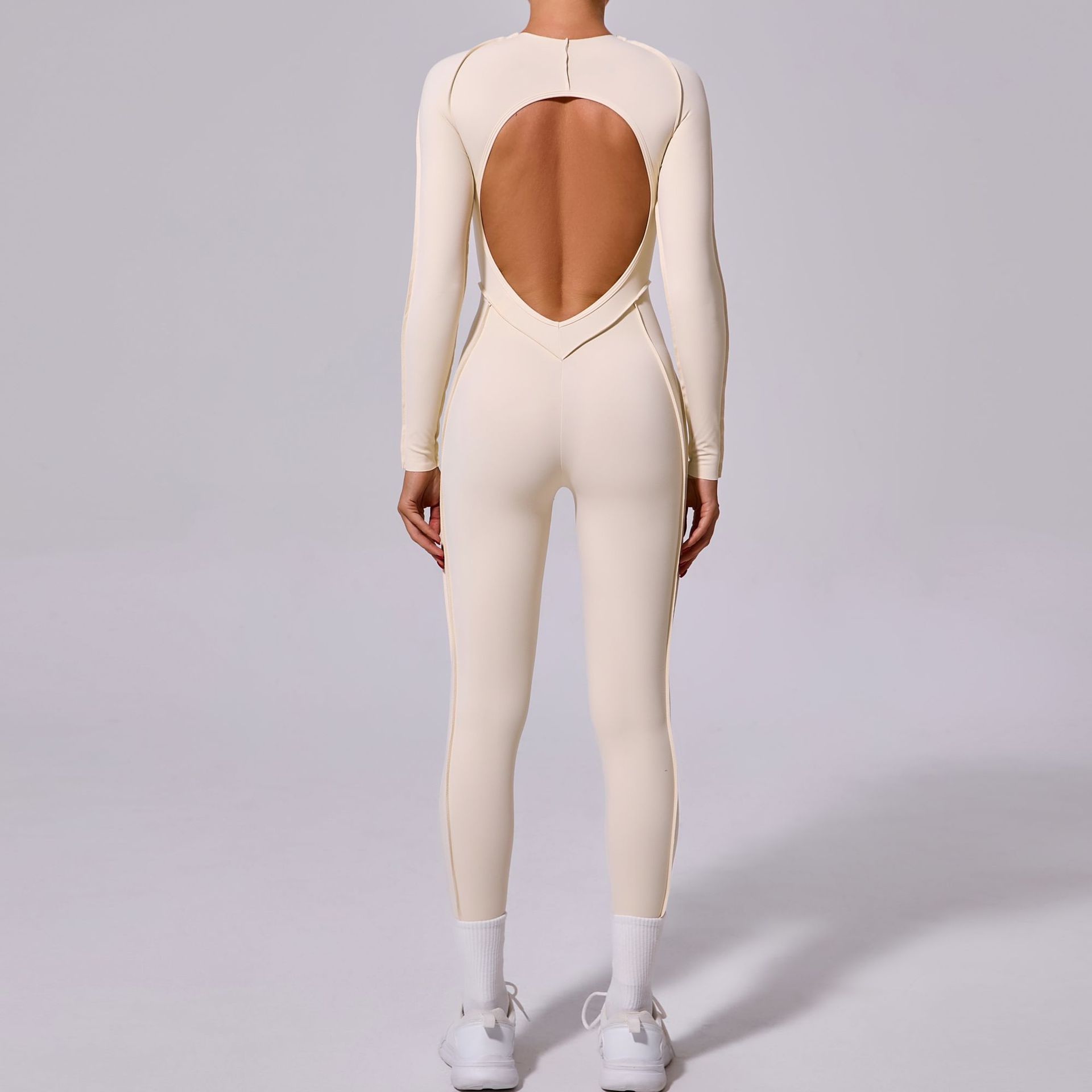 Women's Winter Backless Yoga Jumpsuit For Training And Comfort