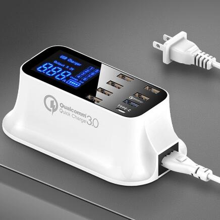 8?Port Quick Charge 3.0 USB Charging Station With LED Display