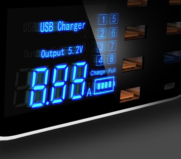 8?Port Quick Charge 3.0 USB Charging Station With LED Display