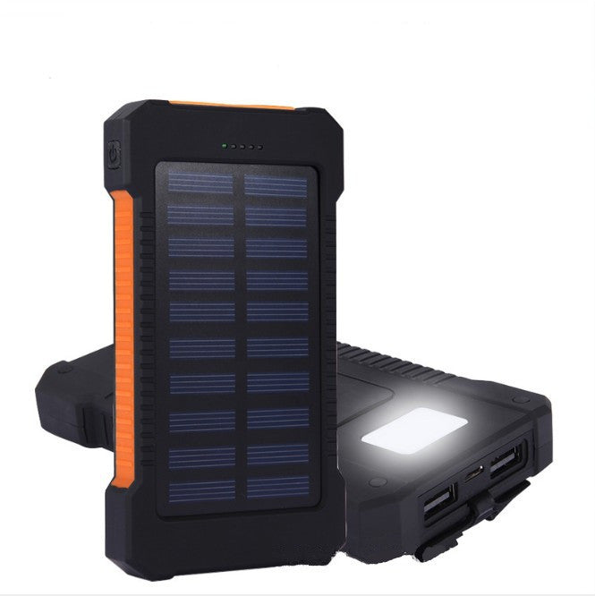 Ultra?Thin Solar Power Bank With Camping Light And Multi?Function Design