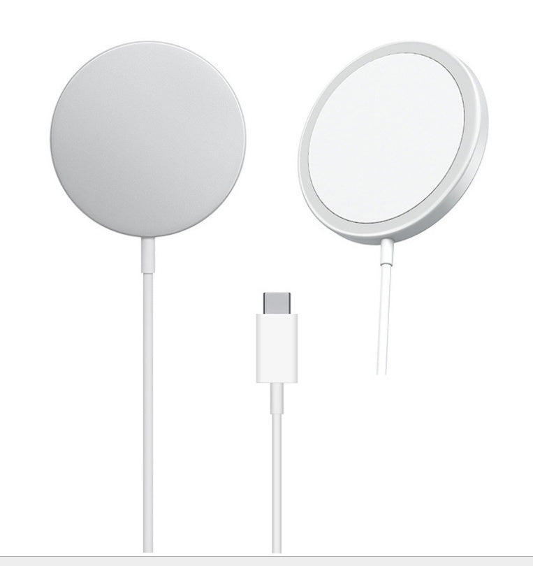 15W Magnetic Wireless Charger With Aluminum Alloy Slim Design
