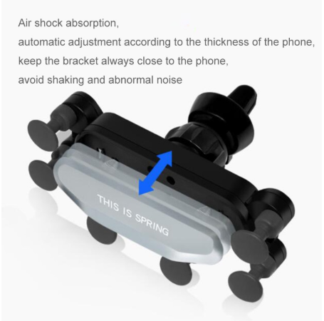Universal Air?Vent Car Phone Holder With Secure Spring?Loaded Grip
