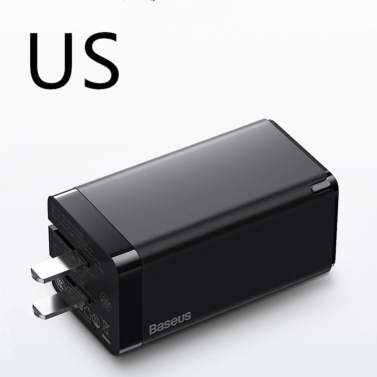 65W Triple-Port Fast Charger With Type?C And USB Outputs