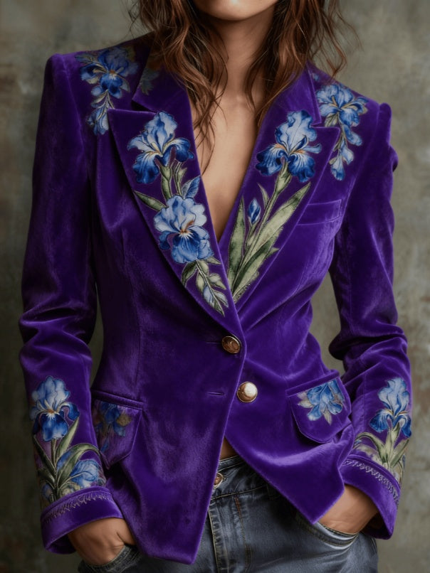 Retro Elegant Short Suit Jacket For Women