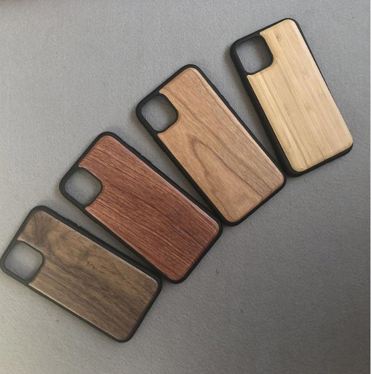 Natural Wood Protective Phone Case With Sleek Minimalist Design